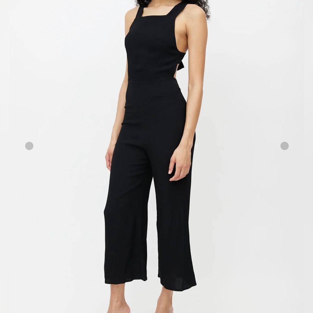 Reformation Black Jumpsuit